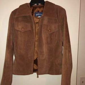 Brown suede jacket
